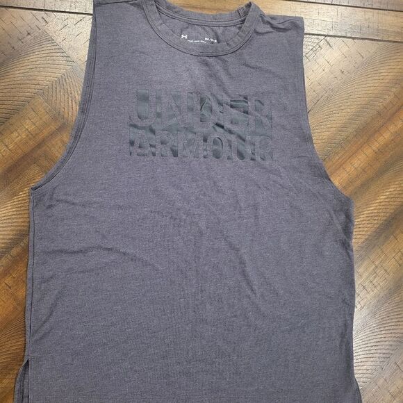 Womans Under Armour Muscle Tank Grey and Black Medium - Picture 1 of 6